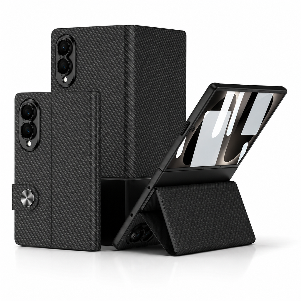 Samsung Galaxy Z Fold 8 Premium Leather Flip Case with Hinge Protection