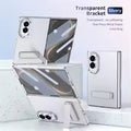 Samsung Galaxy Z Fold 8 5G Clear Kickstand Case with Built-in Screen Protector
